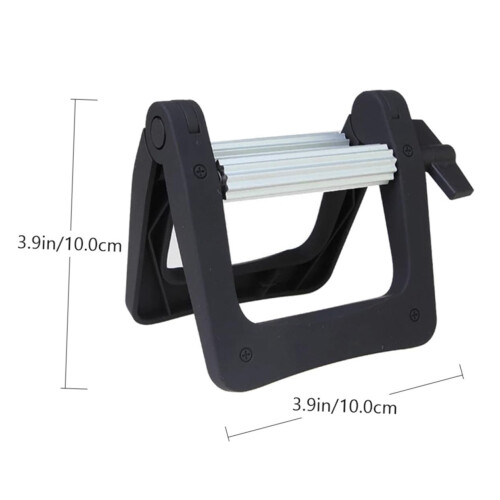 Toothpaste Tube Squeezer for Hair Dye, Ergonomic Roll Design, Durable Compact SinglePiece Black 1