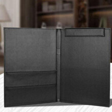 3X Pu Leather A4 Writing Clipboard Business Notepad Clip Boards Meeting Conference Document Organizer File Folders