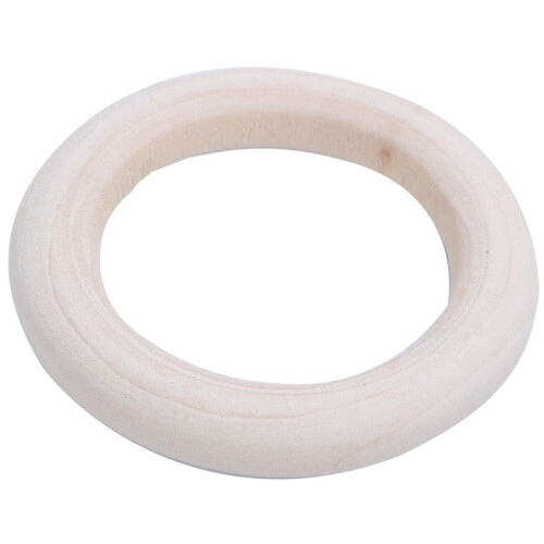 5X Holzringe Natur, Durchmesser 50mm