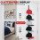 Practical practice Hat Storage Featuring 2 Attachment Methods 5