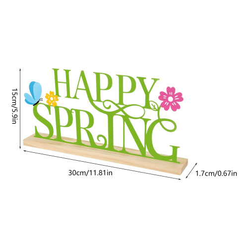 Metal Happy Spring Day Sign,Spring Decorations for 2