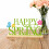 Metal Happy Spring Day Sign,Spring Decorations for 7