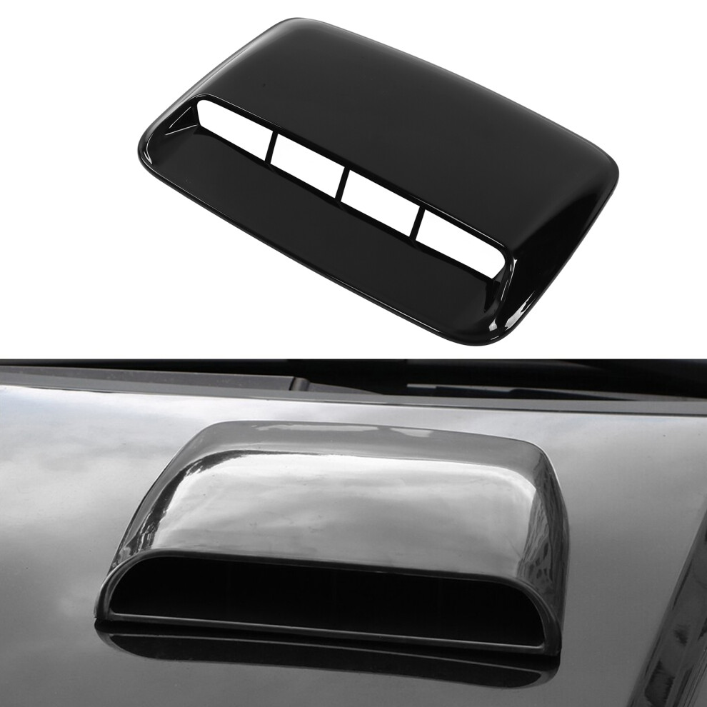 Glossy Abs Car Hood Air Vent Cover Â Universal 40X28cm Modification Black 4991390616130