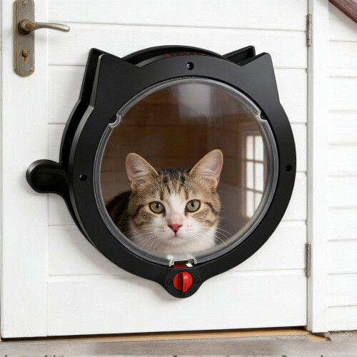 Animal Door Featuring Magnetic ending 4 Lock-White 1