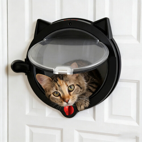 Animal Door Featuring Magnetic ending 4 Lock-White 2