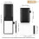 Small Writing Journal Black Cover Writing Pad Notepad-Black 4
