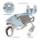 Ergonomic Front Facing Pet Carriers With Reinforced Belt-M Blue 4