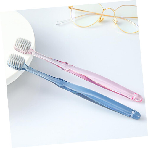 Soft Bristle Toothbrush 2 Pack for Adults, Ergonomic Handle, Gentle Cleaning for Sensitive Teeth 1