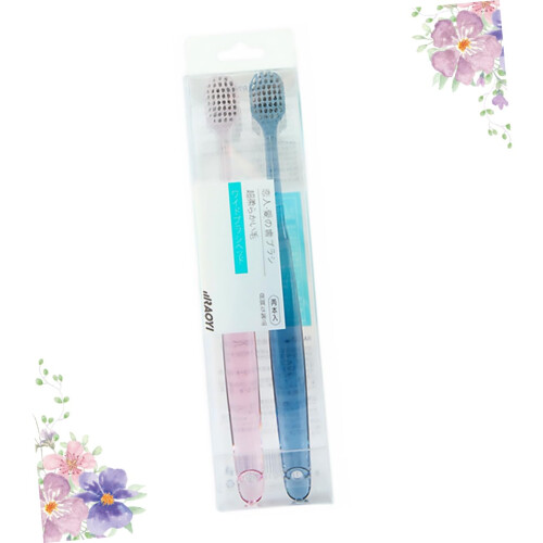 Soft Bristle Toothbrush 2 Pack for Adults, Ergonomic Handle, Gentle Cleaning for Sensitive Teeth 2