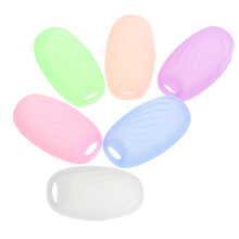 6pcs Soft Silicone Toothbrush Head Covers Dustproof Bristle Protection Travel Cases Reusable