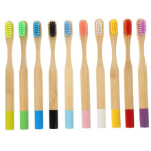 Bamboo Toothbrush 10 Pack with Soft Gentle Bristles, Eco Friendly for Kids and Adults Travel Use