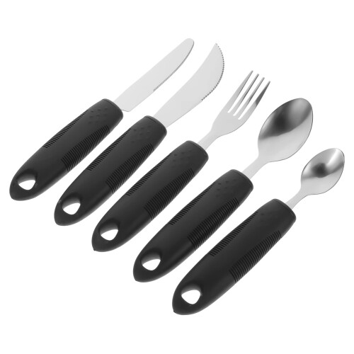 Adaptive Utensils for Arthritis Hands, NonSlip Tableware for Elderly Tremors, Assorted Colors