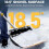 Lightweight Removable Snow Pusher With Metal Protective Edge-a 7