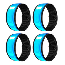 4PCS Reflective Animals Foot Wraps 35x4cm LED Reflective Strip Horse Ankle for Night Riding Outdoor Sports