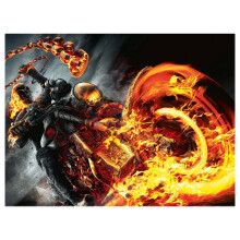 DIY  Rider Full Diamond Round Diamond Painting Set Home Wall Decor 30X40Cm