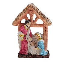 Resin Crafts Ornaments Jesus Three Standing Hayloft Statue Religious Supplies Living Room Bedroom Decorations A