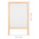 Double-Sided Foldable Dry Erase Whiteboard, Wood Frame Blackboard for Advertising & Teaching 7
