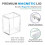 2Pack Acrylic Magnetic Case with Magnetic Lid Clear Display Box Protector Acrylic Storage Container 4