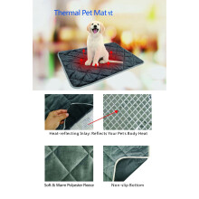 Warm Pad for Cat Dog, Waterproof Anti-Skid Soft Pet Heat Storage Heating Blanket,House Winter Warm Warmer Floor Mat (B)