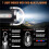 LED Flashlight Keychain Rechargeable, Waterproof Portable Light for Camping and Walking 2