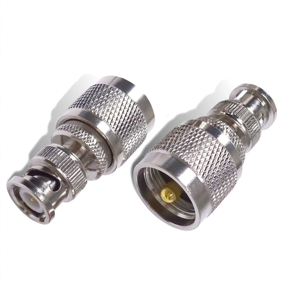 Bnc To Pl259 Adapter 50 Ohm Lowloss Rf Coax Connector With Goldplated Contacts For Radio Antenna 9771547571766