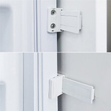 Kit de Fixação Deslizante para Trilho de Prateleira de Porta de Refrigerador Doméstico Integrado em Plástico