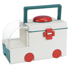 Large Capacity Lockable Medicine Storage Box with Handle, Double Layer Organizer for Home