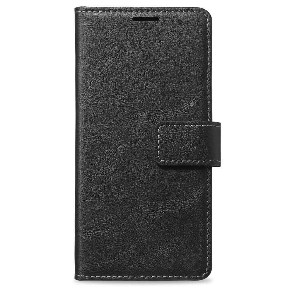 Magnetic Leather Wallet Case For Iphone 16/16 Plus/16 Pro/16 Pro Max, Detachable Folio With Card Holder And Stand Black 9073542713326