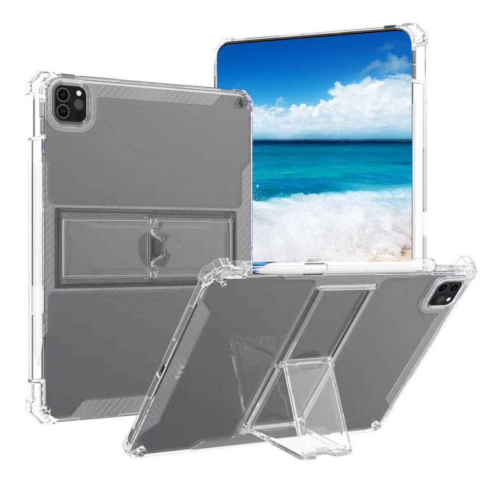 Shockproof Clear Tpu Case With Pencil Holder And Kickstand For Ipad Mini 5 2019 And Mini 4 2015 9330225001768