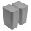 2 Pack Grey Bathroom Bin with Lid, Push Button PetResistant Trash Can for Small Spaces 1