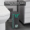2 Pack Grey Bathroom Bin with Lid, Push Button PetResistant Trash Can for Small Spaces 2