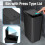 2 Pack Grey Bathroom Bin with Lid, Push Button PetResistant Trash Can for Small Spaces 4