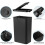 2 Pack Grey Bathroom Bin with Lid, Push Button PetResistant Trash Can for Small Spaces 5