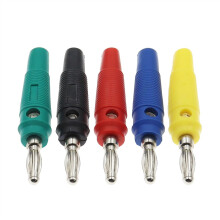 10PCS 4mm Pure Copper Banana Speaker Plugs Set, ColorCoded Connectors for Secure Audio Connection