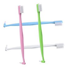 Interdental Toothbrush Pack with Compact Brush Head and Orthodontic Bristles for Braces