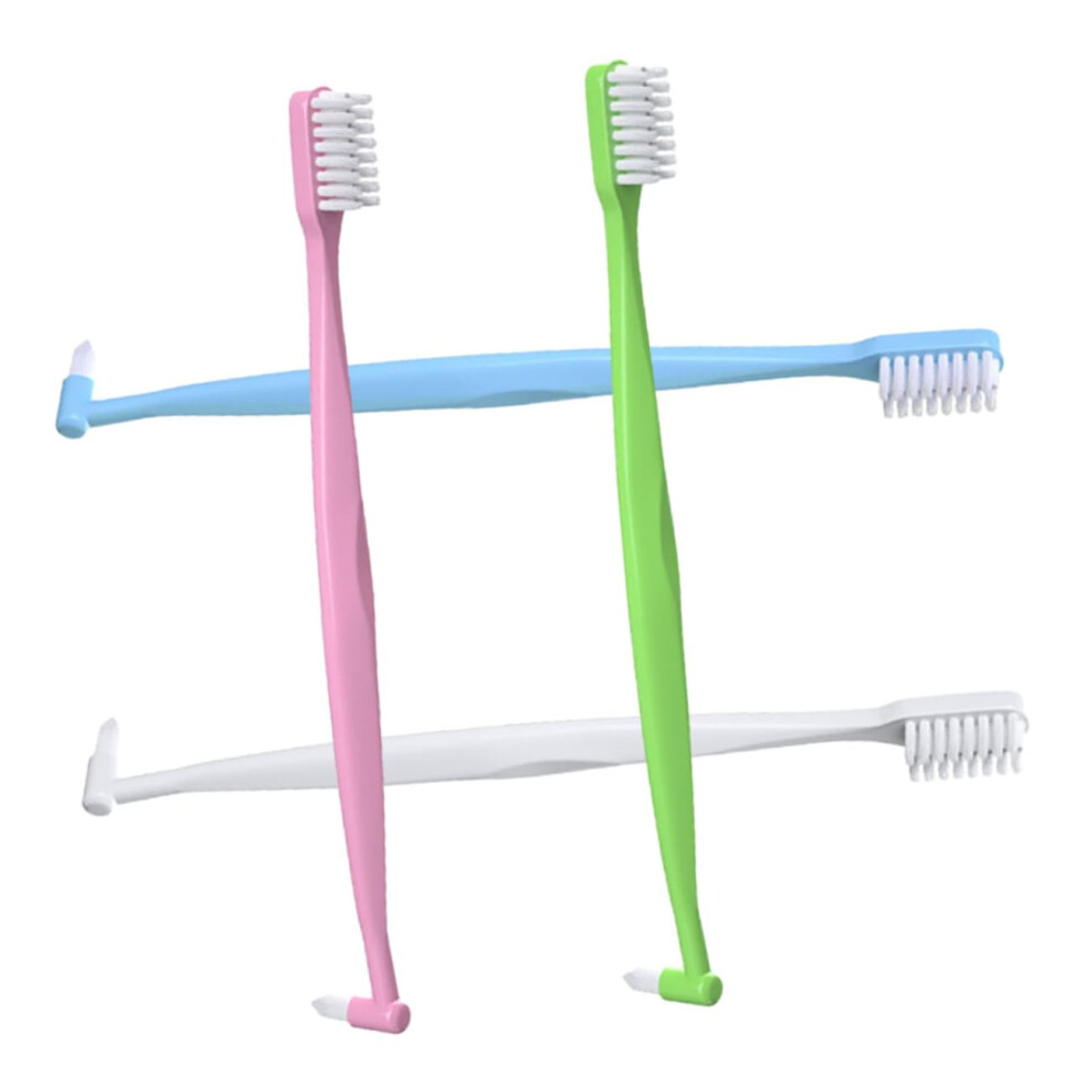 Interdental Toothbrush Pack with Compact Brush Head and Orthodontic Bristles for Braces