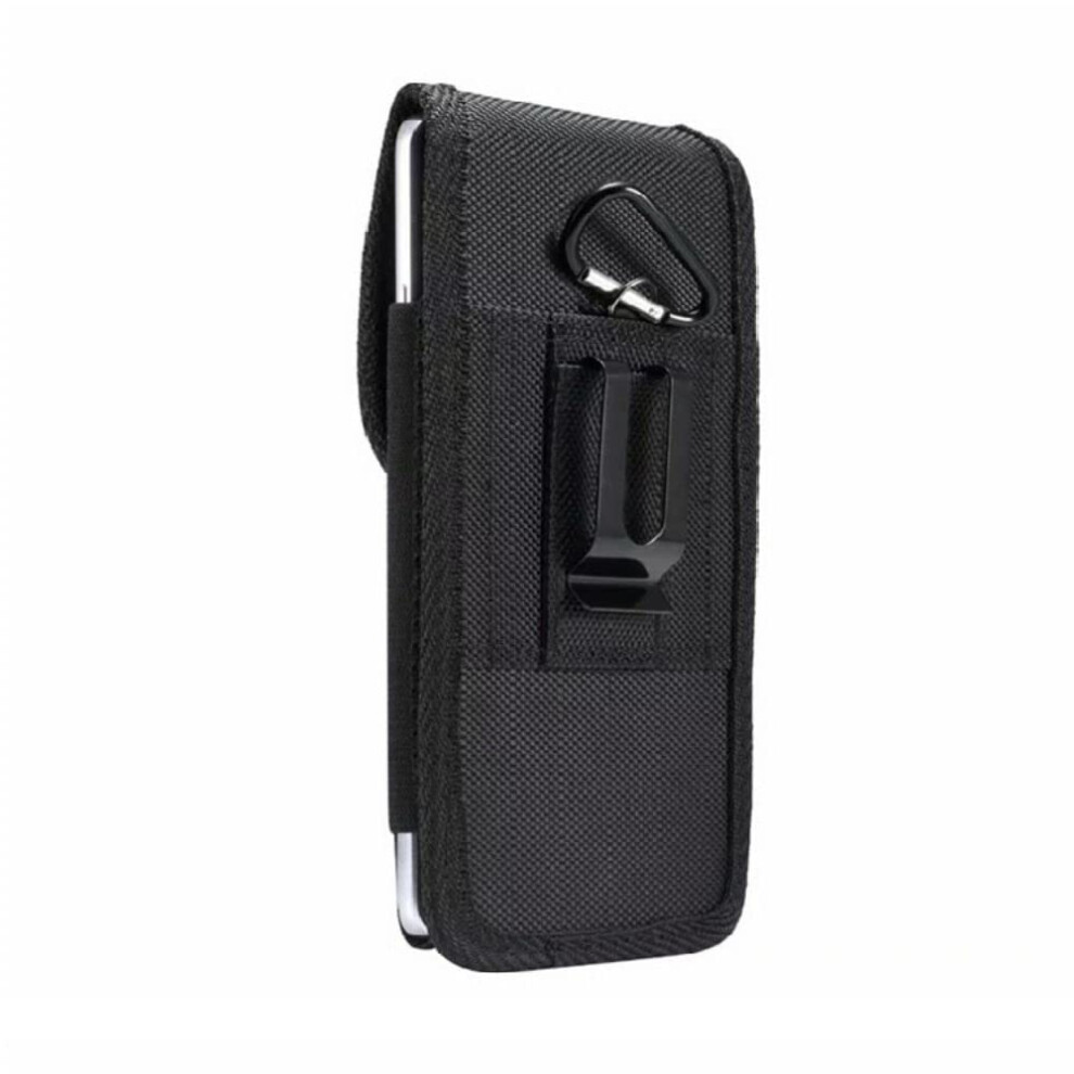 Cell Phone Belt Holster With Secure Belt Clip, Shockresistant Nylon Phone Pouch For 6.37.2 Inch Phones Black 9073542713562
