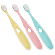 Toddler Toothbrush 3Pack with Soft Bristles and Ergonomic Handle for Kids in Fun Colors
