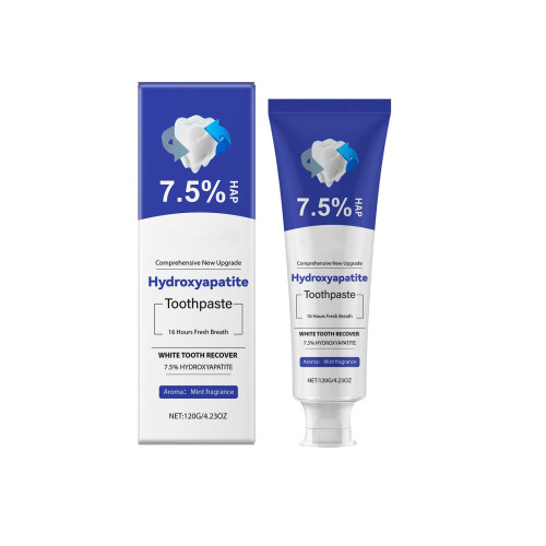 7.5% Hydroxyapatite Toothpaste for Sensitive Teeth, Enamel Protection, Gentle Mint, Fresh Breath