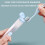 3 in 1 Travel Toothbrush with Builtin Toothpaste Container, Foldable Compact Design, Blue 4