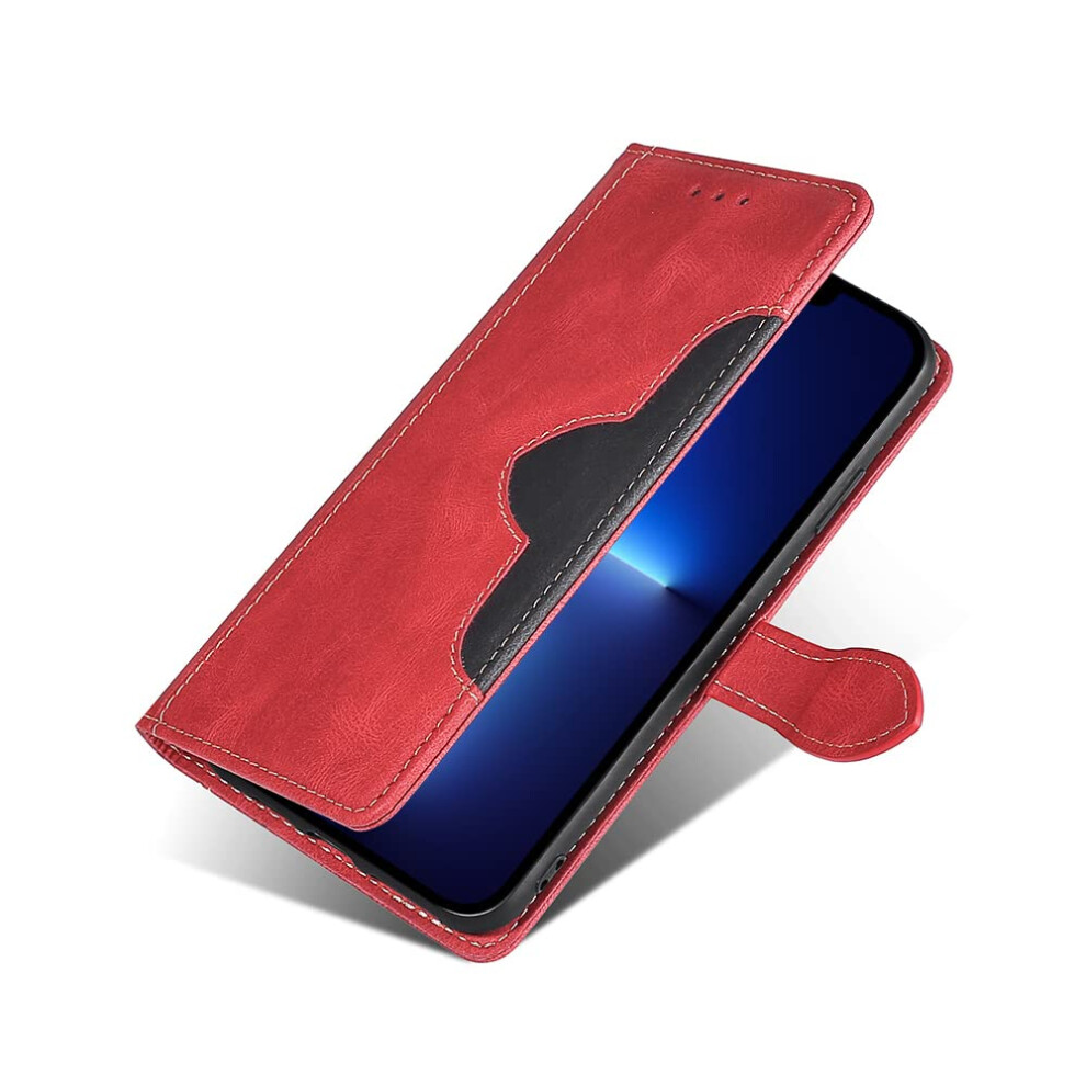 Pu Leather Wallet Case For Lg Lv3, Slim Folio Cover With Card Slots And Magnetic Closure Stand Red 9310869828402