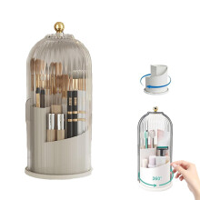 Toothbrush Holder with Cover, 360 Rotating Waterproof Dustproof Bathroom Organizer (B)