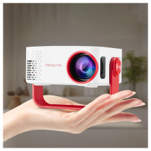 Mini Projector 1080P Full HD with WiFi, Auto Focus, 45 Keystone, Rotatable Stand for iPhone and Android