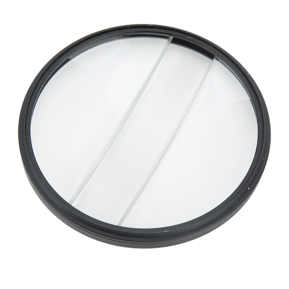 Double Half Moon Split Diopter Filter 77Mm Glass Slr Camera Effect 4211375022948