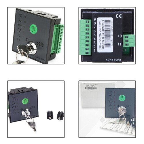Auto Start and Manual Start Generator Control Panel with LED Status Indicators for DSE701 AS and DSE701 MS 2