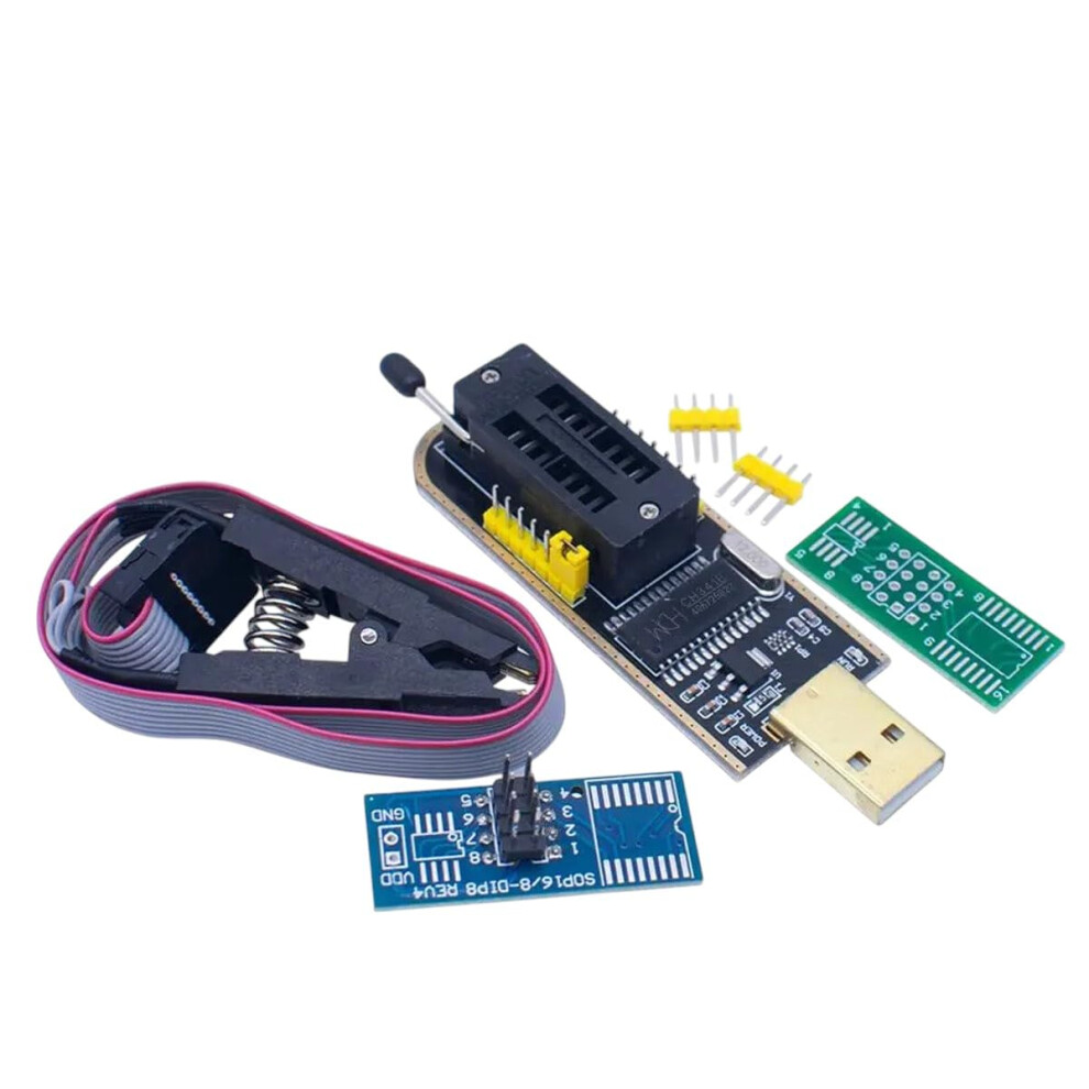 Ch341a Usb Eeprom Programmer Module With Soic8 Sop8 Test Clip For 24 25 93Cxx Chips Stable Performance 9771547572909