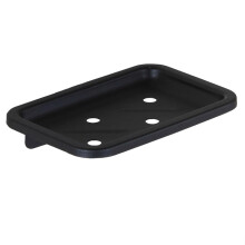 Wall Mounted Soap Dish Aluminum Square Design for Bathroom Space Saving and Easy Clean Surface