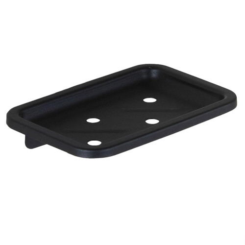 Wall Mounted Soap Dish Aluminum Square Design for Bathroom Space Saving and Easy Clean Surface