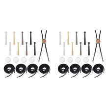 2X Bolo Tie-Zubehör - DenimTie - Bolo Tie-Ersatz-Endkappen-Set Zur DIY-Herstellung Von Bolo Ties