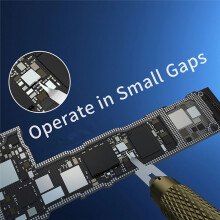 2UUL DA12 MicroFix Hook for Phone PCB Underfill Clean 3 Blades with Ultralight Carbon Fiber Holder Set Glue Removal Pry Knife